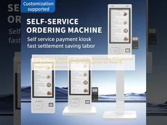 شاشة لمس POS مقاس 21.5 بوصة مثبتة على الأرض تعمل بنظام Windows الكل في واحد مع طابعة حرارية مدمجة وماسح ضوئي للرموز الشريطية لأنشطة البيع بالتجزئة والضيافة