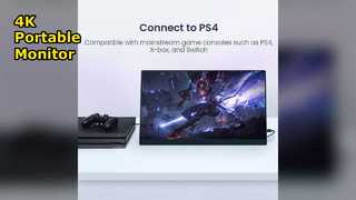 شاشة محمولة 4K مقاس 17.3 بوصة للألعاب والعمل