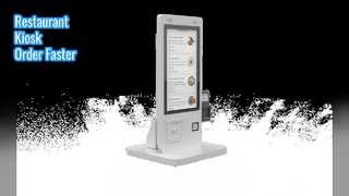 كشك الخدمة الذاتية للمطعم بشاشة لمس 21.5 بوصة