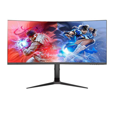 شاشة ألعاب LED 4K 34 بوصة مع انحناء R1500 ومعدل تحديث 165 هرتز