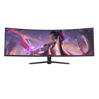 شاشة منحنية 49 بوصة 1MS 4K 144HZ 21:9 VA FHD LED كمبيوتر سطح المكتب شاشة ألعاب